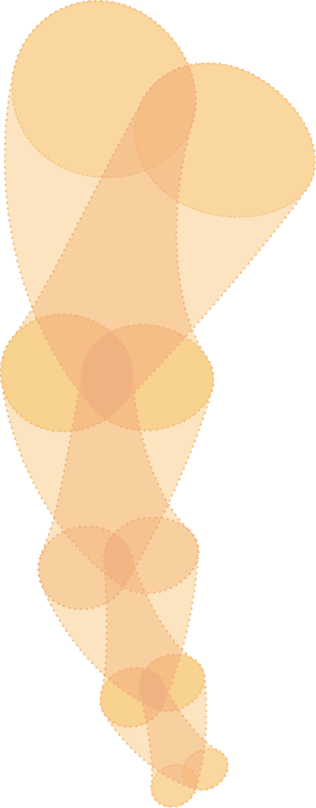 Orange geometric figure